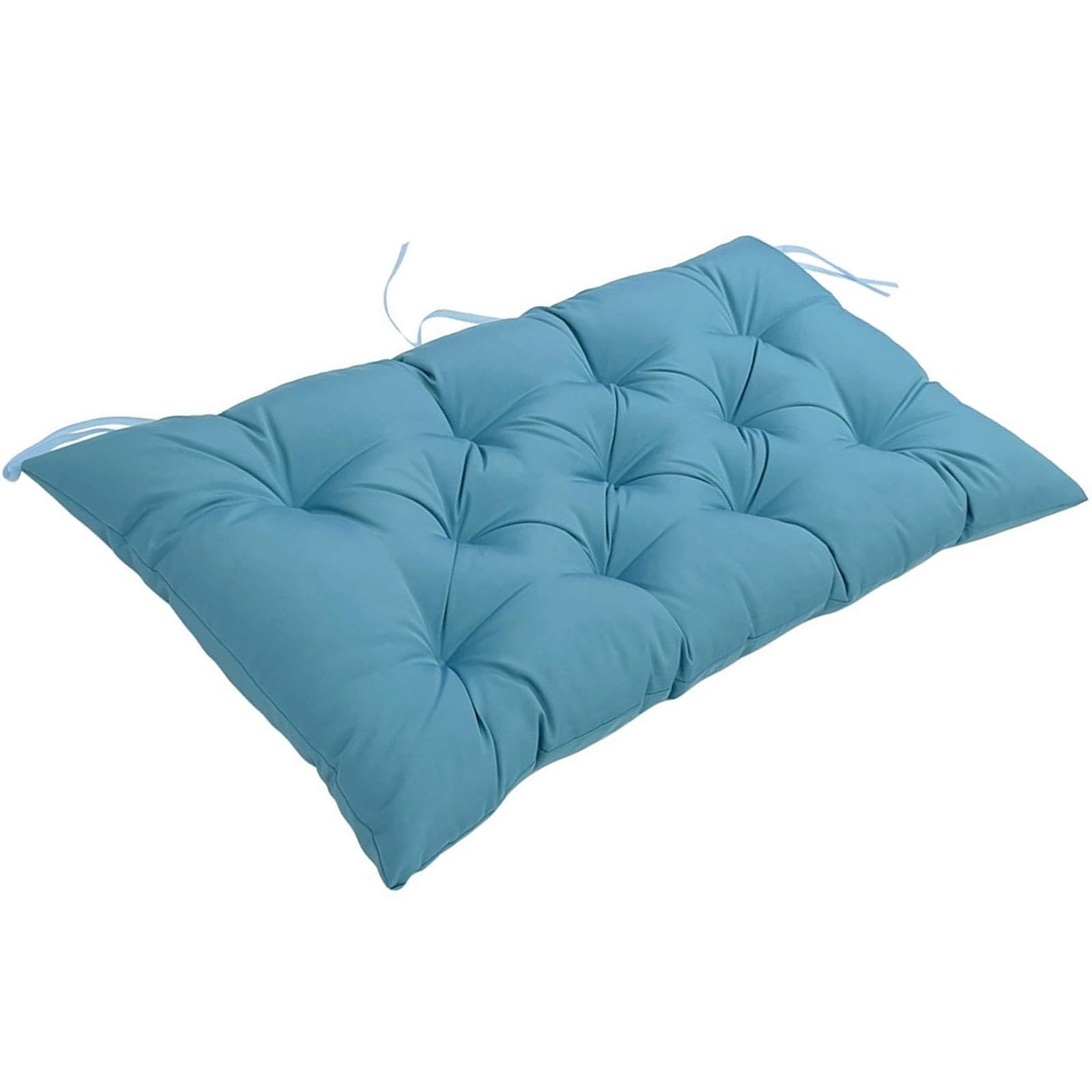 Coussin de banc de jardin bleu 100x50x8 cm étanche pour terrasse