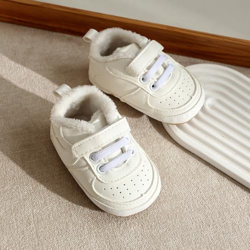 Image of Clowora Unsex Baby Shoes Boys Girls Infant Sneakers Non-Slip Soft Rubber Sole Toddler Crib First Walker Lightweight Shoes