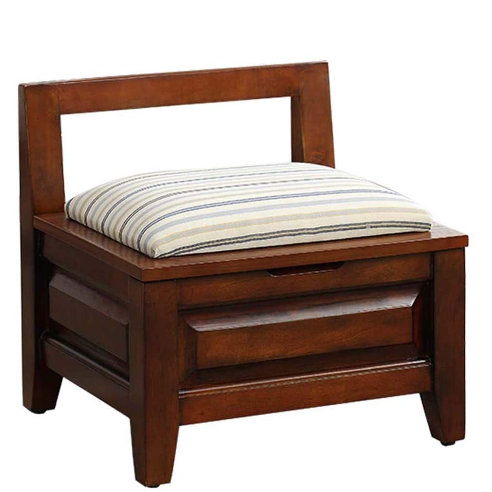 Repose-pieds sous le bureau en bois vintage avec dossier pour un espace de travail cosy