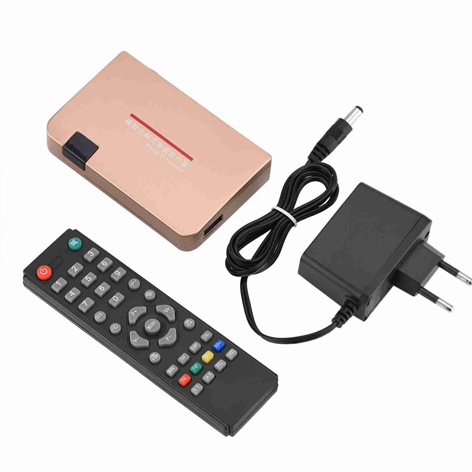 Convertisseur TV RF vers HDMI Récepteur TV Analogique, Adaptateur Convertisseur HDMI Télécommande, 100-240 V, pour Téléviseurs avec Port D'entrée HDMI, pour Projecteurs (Prise UE)
