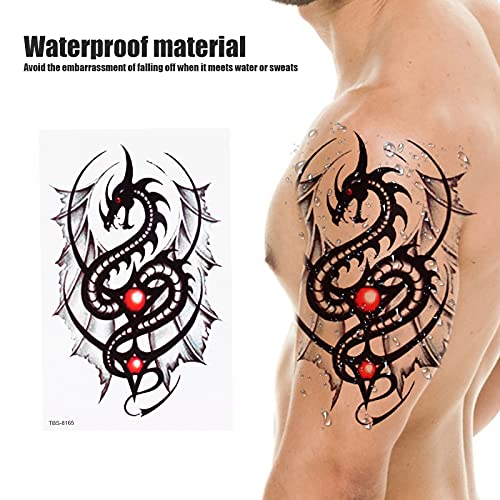 Temporary Tattoos for Men and Women, 6 Pieces Half Sleeve 6 Pieces Full Sleeve Waterproof Extra Large Tattoo Sleeve Stickers Fake Semi Permanent Tattoos Large Flowers Tribal Totem - Image 4