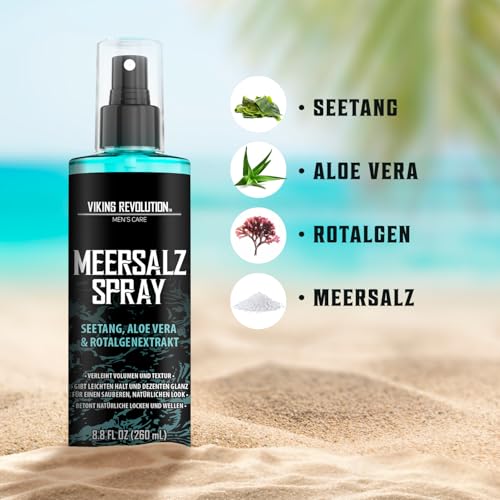 Viking Revolution Sea Salt Spray Hair Men - Meersalzspray für Männer - Salzspray mit Kelp… – Ansicht 2