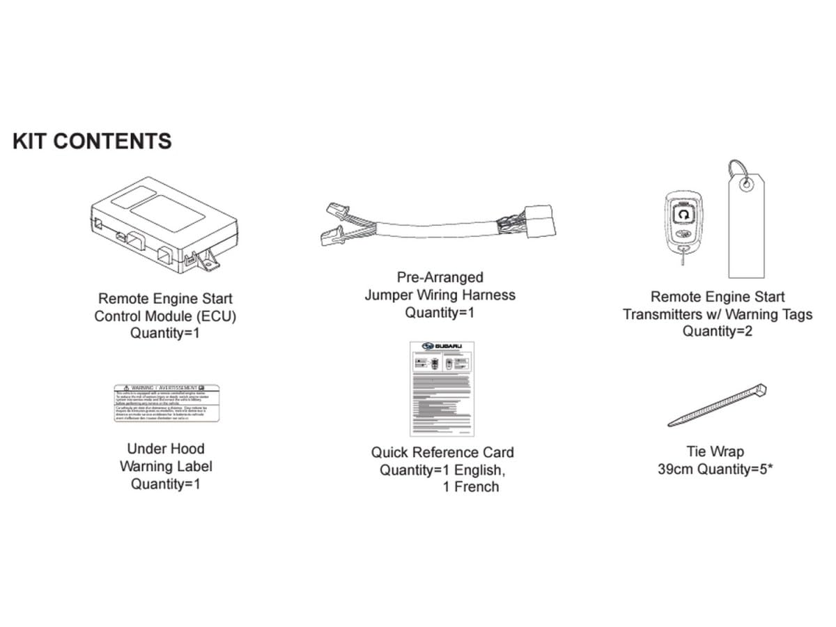Subaru 2024 2025 Crosstrek & 2024 2025 Impreza Remote Engine Starter for Push Start H001SFN000