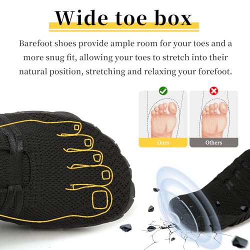 Mens Womens Barefoot Shoes Slip On Water Shoes with Wide Toe Box Zero Drop Design Minimalist Footwear ldeal for Walking Hiking and Grounding Activities2
