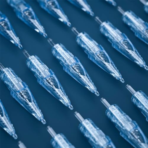 Image of WJX Tattoo Cartridges 20Pcs Disposable Needles Round Shader (1203RS)