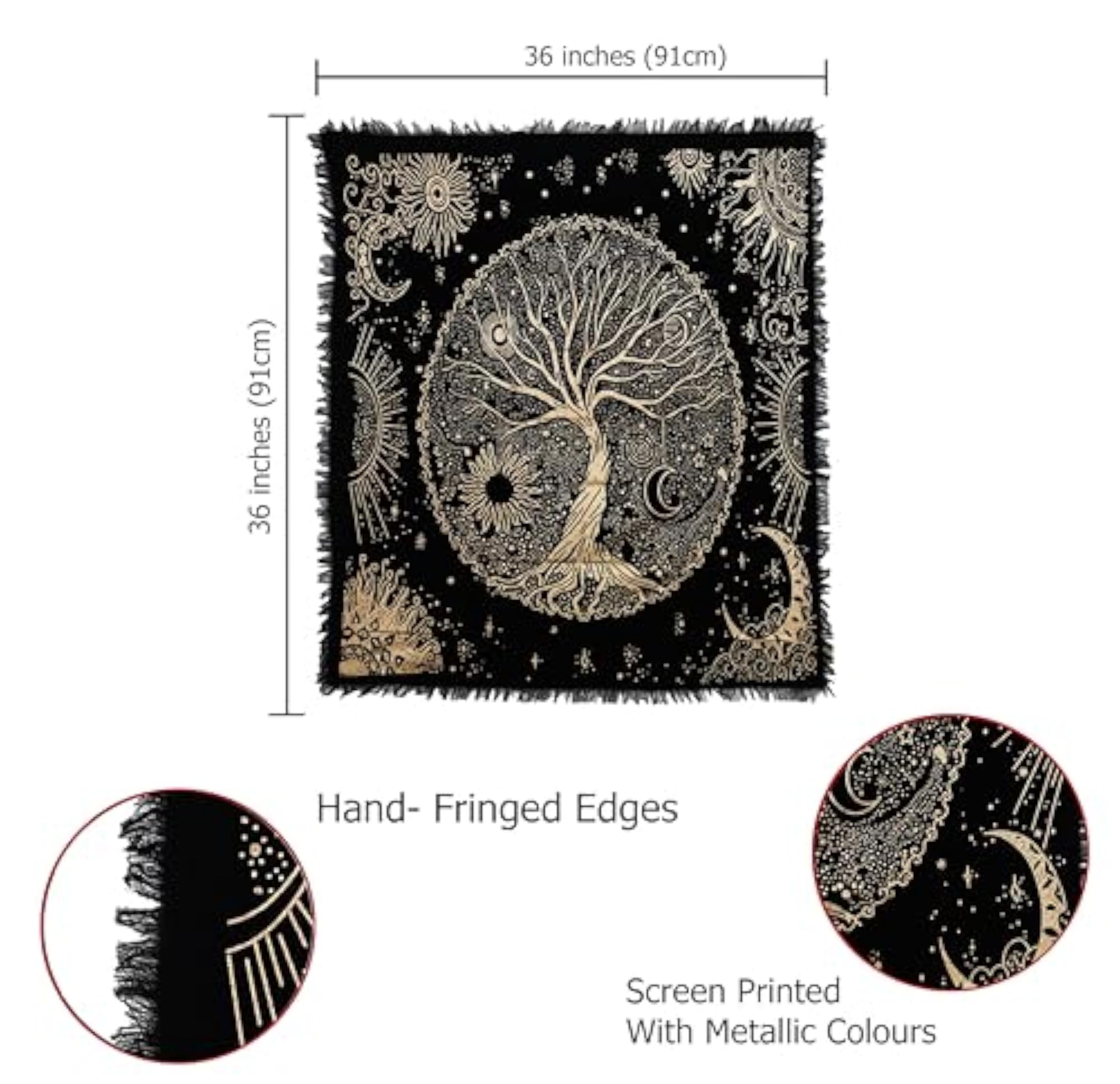 Tree of Life Altar Cloth Tapestry Tablecloth