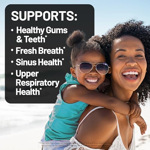 Image of NatureWise Oral Probiotics for Mouth Bad Breath - Chewable Sugar-Free Mint - Lactobacillus reuteri Chewable - Oral Probiotics For Kids & Adults - Non-GMO USA Manufactured - 60 Count[60-Day Supply]