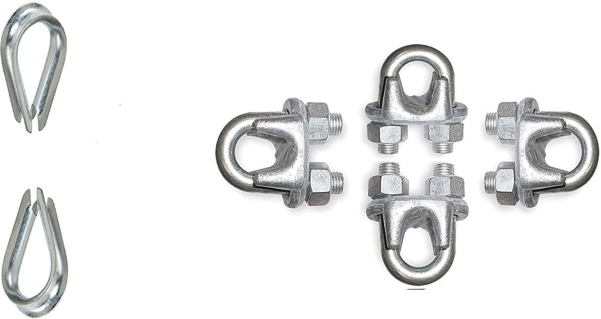 Machine 4 Wire Lock with 2 Gym Machine Wire Cable Rope (Eye Lock), Multi-Training Bar ()-image-45