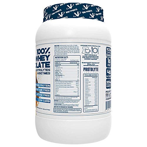 Vmi Sports | Protolyte Whey Isolate Protein Powder | Low Calorie Whey Protein Powder For Weight Loss | Protein Powder For Muscle Gain | Digestive Enzymes (Peanut Butter Cookies & Cream, 1.6 Pounds) #TOP1