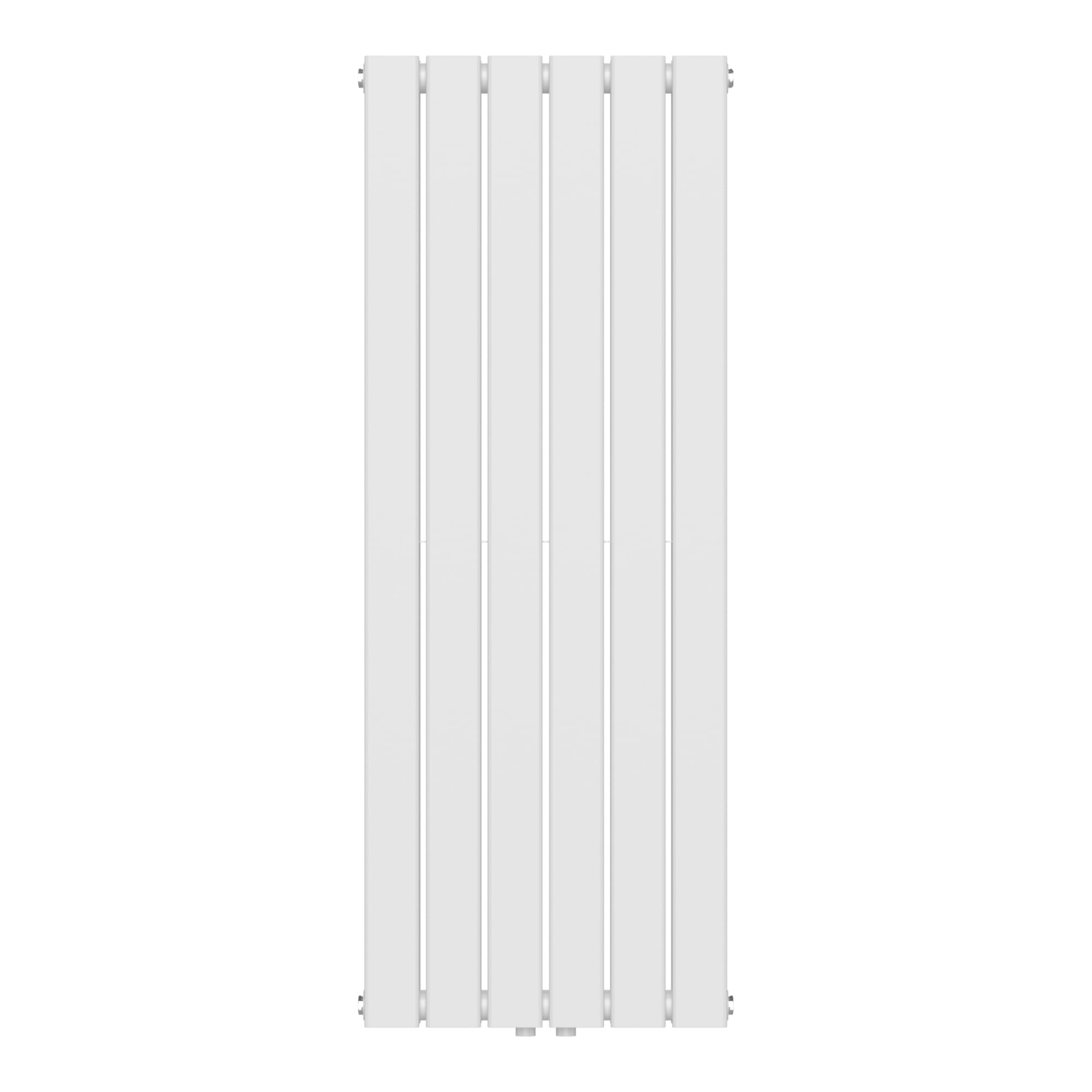 [neu.haus] Flachheizkörper Nore Designheizkörper Heizung Paneelheizkörper Raumheizkörper Mittelanschluss Doppellagig Vertikal für Wohn-und Schlafzimmer Küche Bad 120x45cm Weiß 1140W
