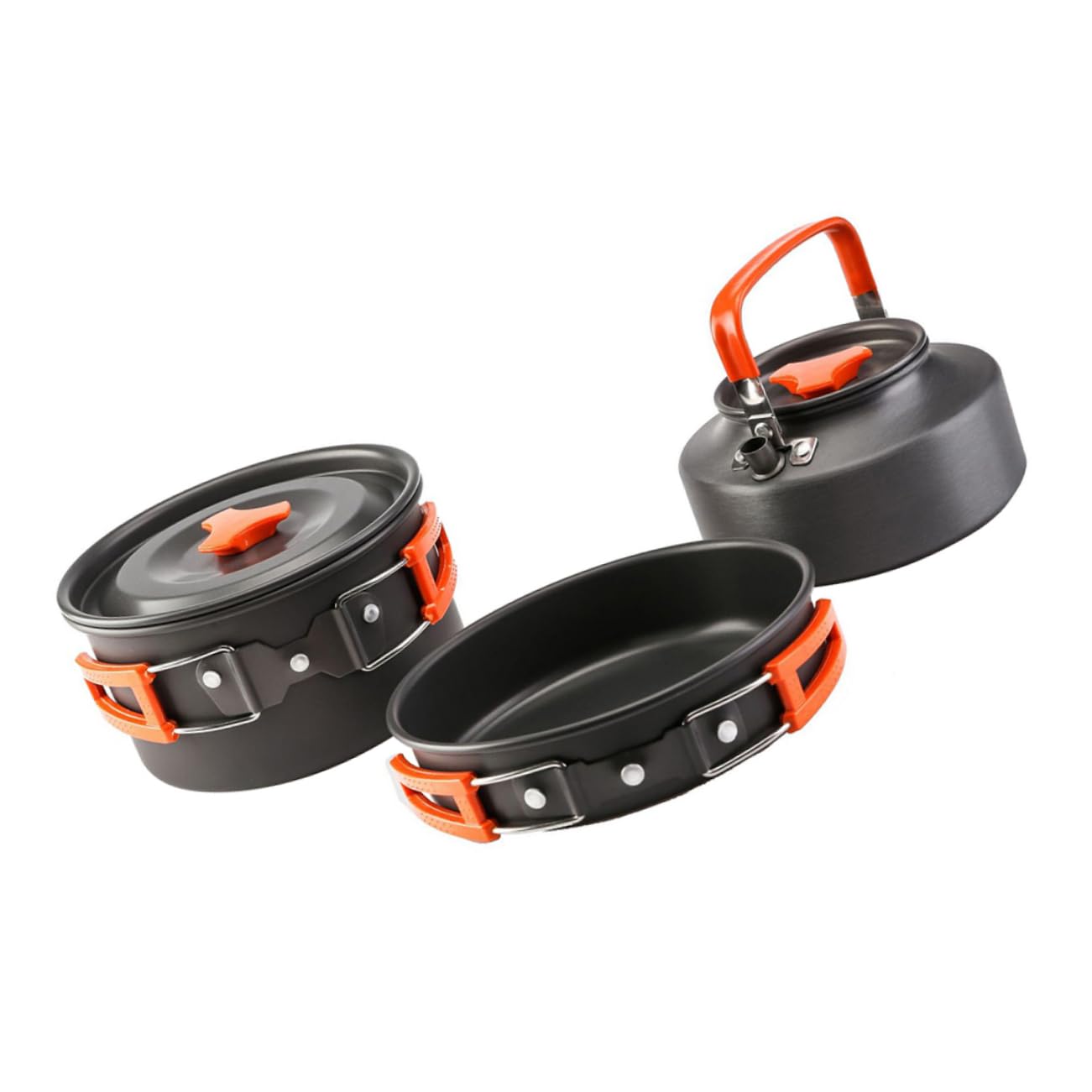 1juego Utensilios De Cocina para Camping Kit De Ollas De para Exteriores Senderismo y Actividades