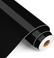 Vista 1 de Lya Vinyl Vinilo permanente negro brillante rollo de vinilo adhesivo permanente de 12 x 26 pies para Cricut Silhouette cortador de manualidades