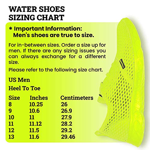 Wave Runner Men\'s Water Shoes - Quick Drying Performance and Travel Aqua Sneakers (10, Navy Blue, Numeric_10) - Thumbnail 2
