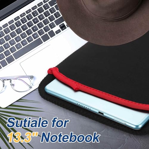 Funda suave para portátil 13.3 pulgadas roja y negra miniatura 4