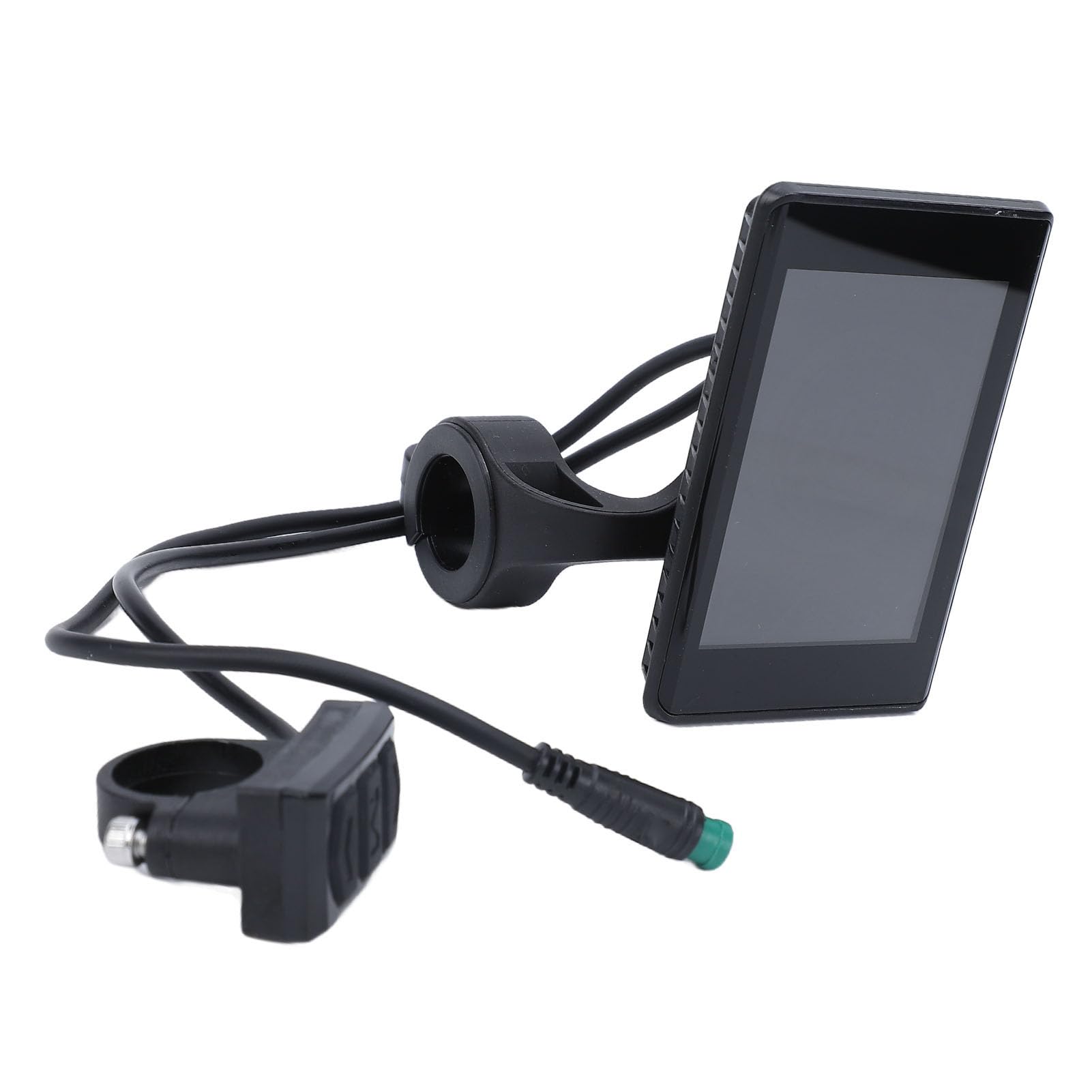 Aramox Contatore Bici Elettrica, Contatore Scooter Elettrico ABS con Display LCD a Colori 24V 36V 48V 60V 5P Connettore USB per Pendolari in Sella a Bici Elettriche e Scooter