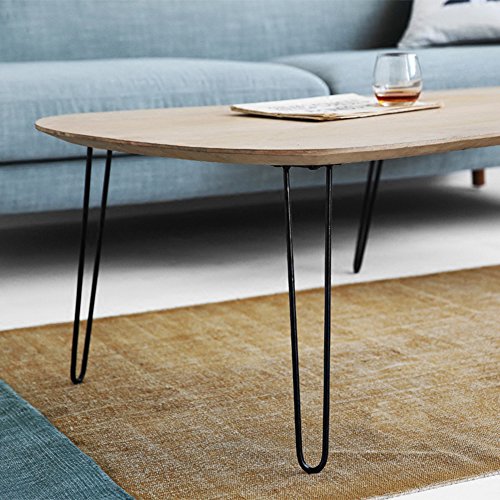 MSOBAIW 16 inch Hairpin Metal Coffee Table Legs Set of 4, DIY Furniture