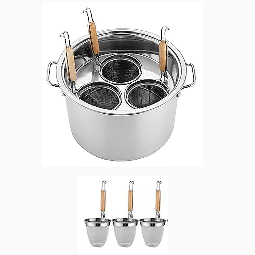 SAeWare Olla de pasta de acero inoxidable con colador rt – olla versátil para el hogar y el restaurante – ideal para hervir pasta, veterinarios, sopas y cocinar al vapor – no se oxida, fácil de