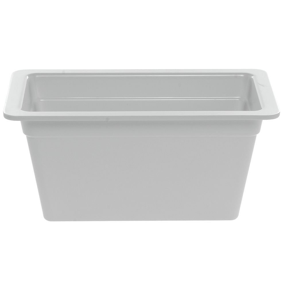Serving Bowl Display Bowl 1/3 Size White Melamine - 12 1/2 L x 6 3/4 W x 6" H by HUBERT – Melamine, White, Model H0028-WHITE