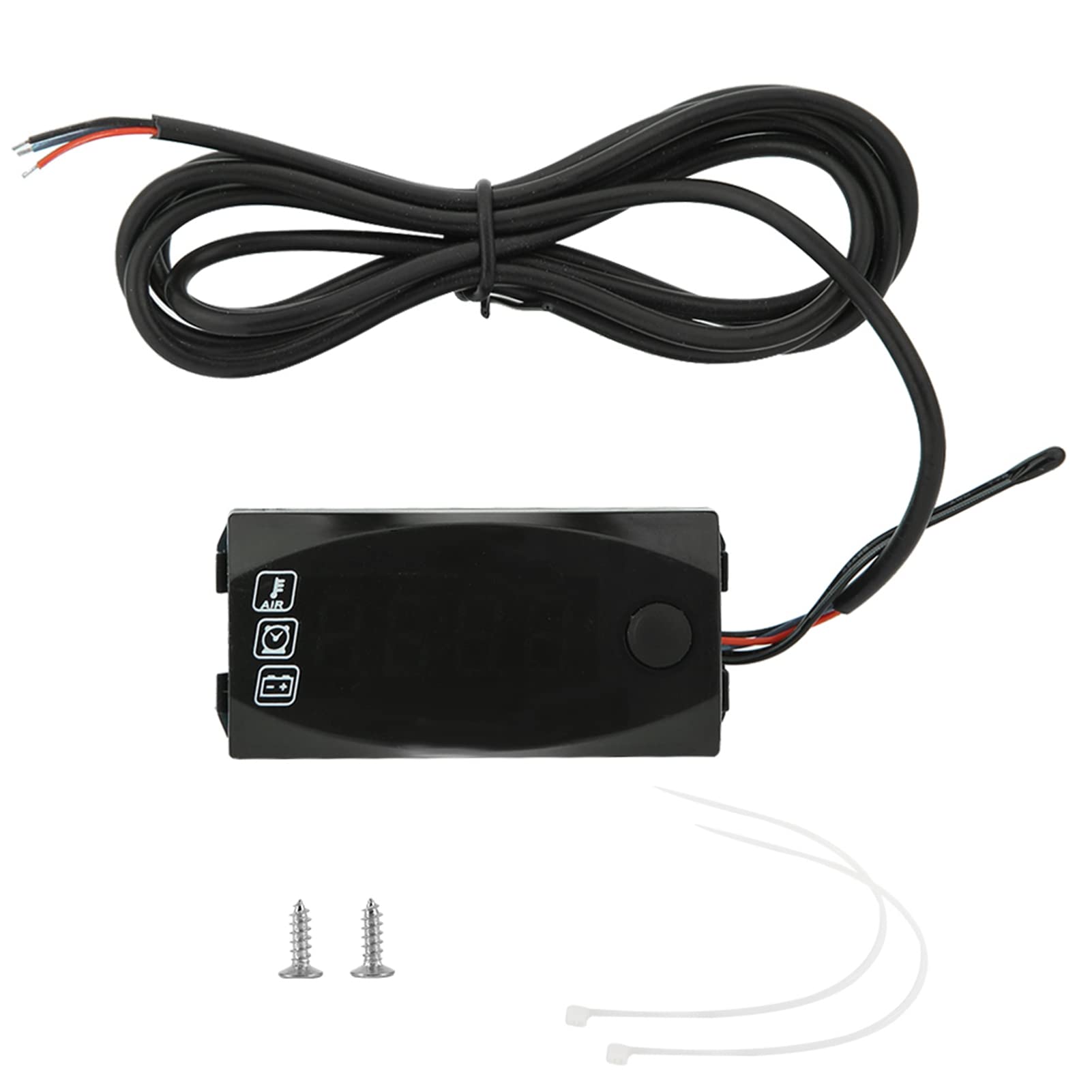 Compteur Moto 3 En 1 – Voltmètre, Thermomètre, Horloge LED, étanche IP67, 6-30V