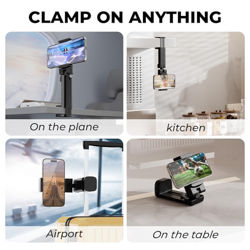 Image of Universal Airplane Phone Holder, in Flight Travel Essentials Phone Holder Mount, 1 Pack