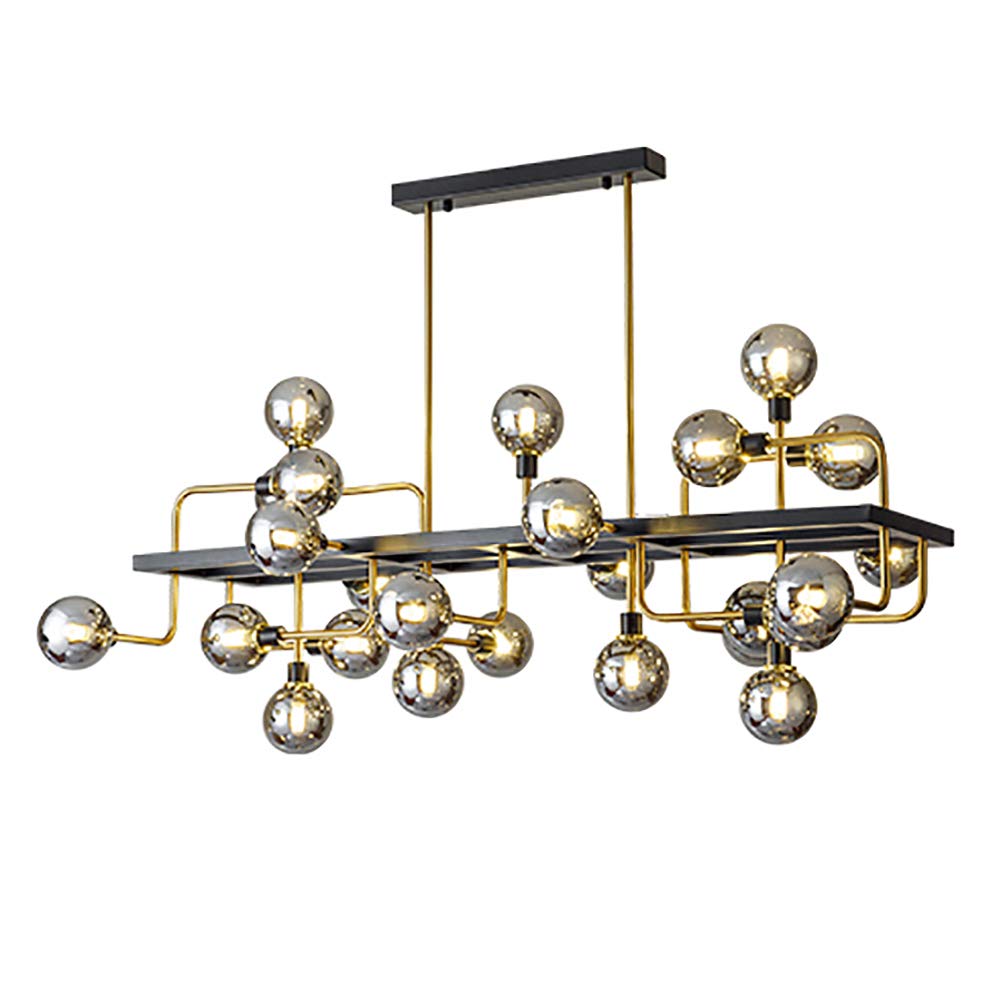 CSXSXAUO Chandelier 22 Lights Modern Sputnik Mid Century Pendant Lighting Gold Ceiling Light Fixture for Kitchen Dining Room Living Room,G9-Amber Lampshade. It's so kind of you