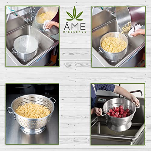 Ame D'Essence 16-Qt) Aluminum Colander With Handles And Base Heavy Duty Commercial Grade thumb #5