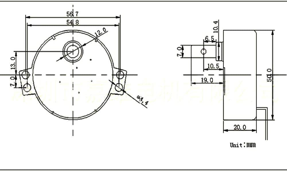 MINI PLATINE TOURNANTE CW/CCW moteur synchrone f four à micro-ondes TYJ50-8A7 EUR 4,45 - FR
