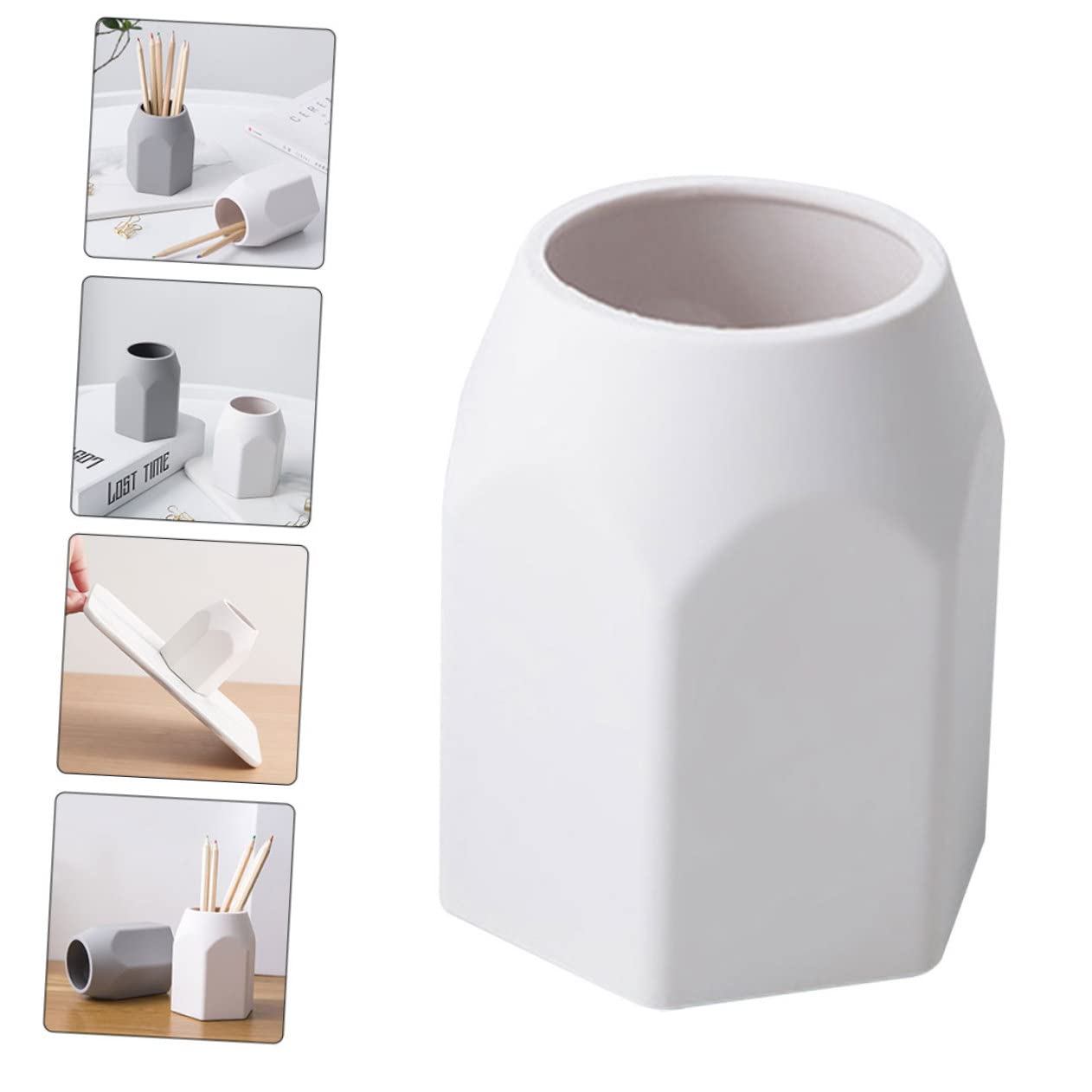 Tofficu 4pezzi Portapenne Silicone Per Organizer Scrivania Per e Cancelleria Per Design e Capacità Spaziosa Per Mantenere Ordinato Desktop