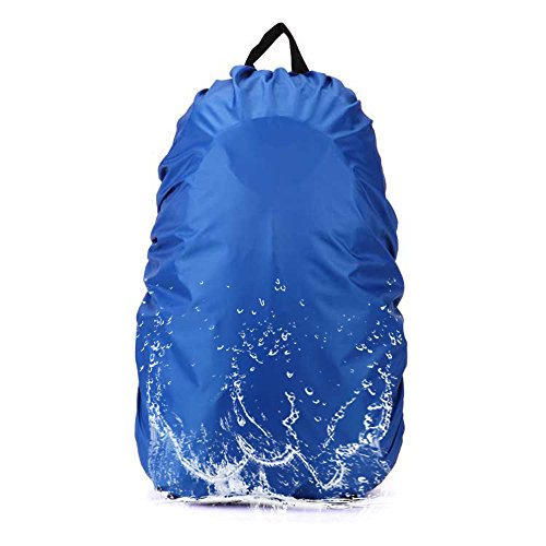 ayamaya Camping Backpack Rain Cover, 45-65L Waterproof Backpack Elastic Water Cover Rucksack Water-Resist Dustproof Cover for Hiking Camping Traveling -Blue
