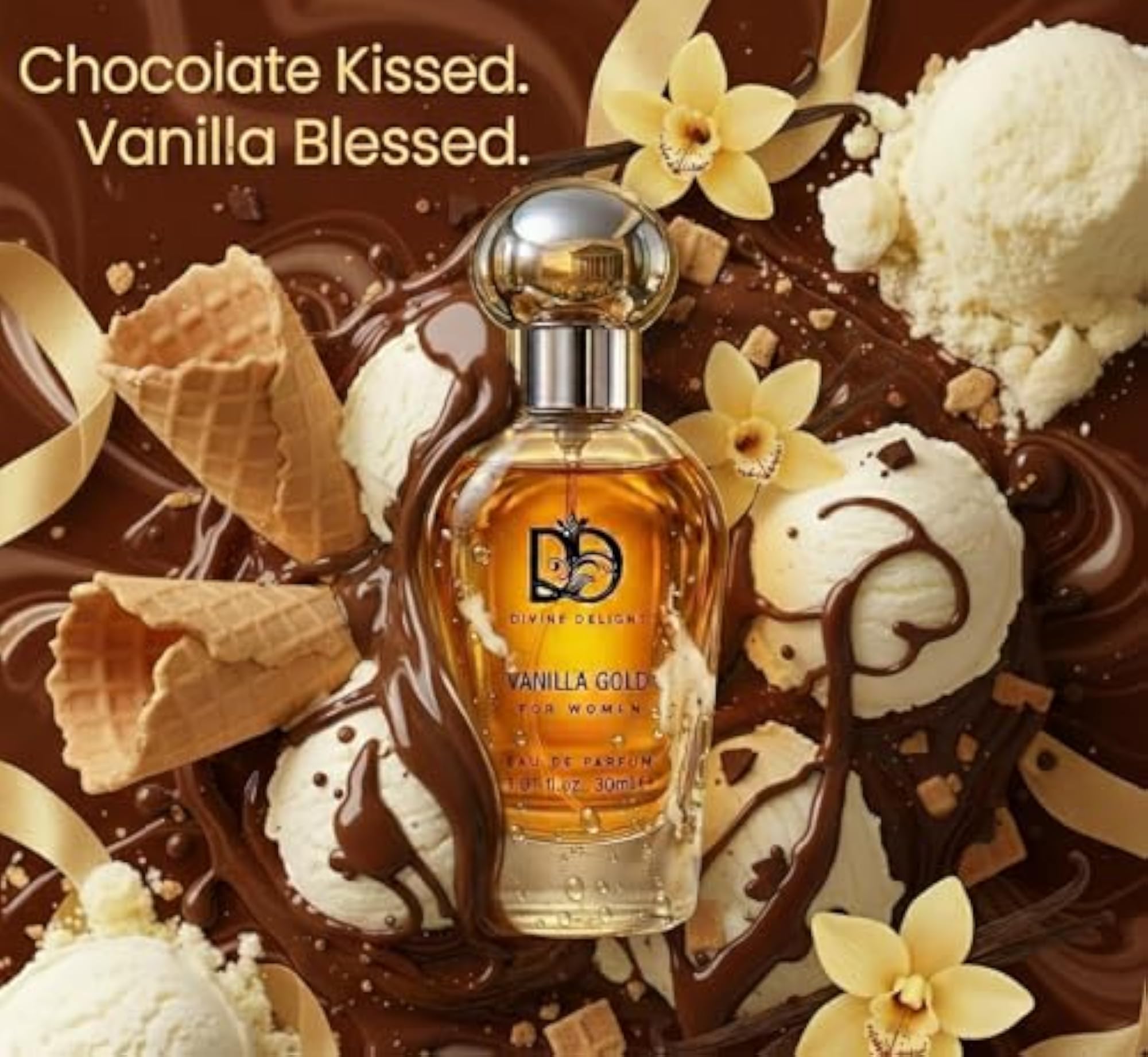 Vanilla Gold Perfume for Women, Luxury Long Lasting