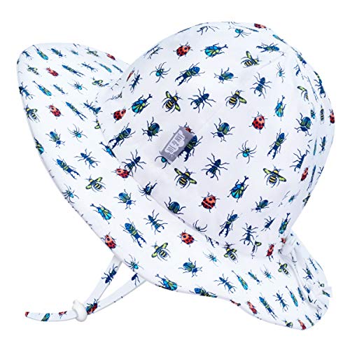 JAN & JUL Grow-with-Me Sun-Hat for Toddler Boy UV Protection (L: 2-5 Years Bugs)