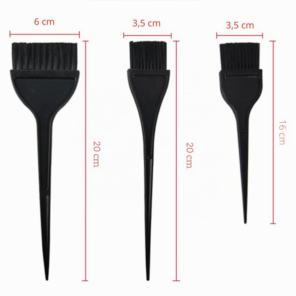 Juego de brochas para teñir el cabello, 3 herramientas para colorear con peine de teñido para bricolaje