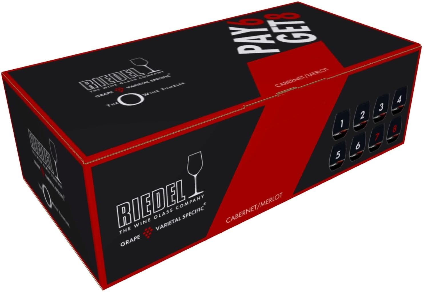 Riedel 5414/80 - The O Wine Tumbler, Cabernet Compra 8 Número 6" 8 Copas de Vino Tinto