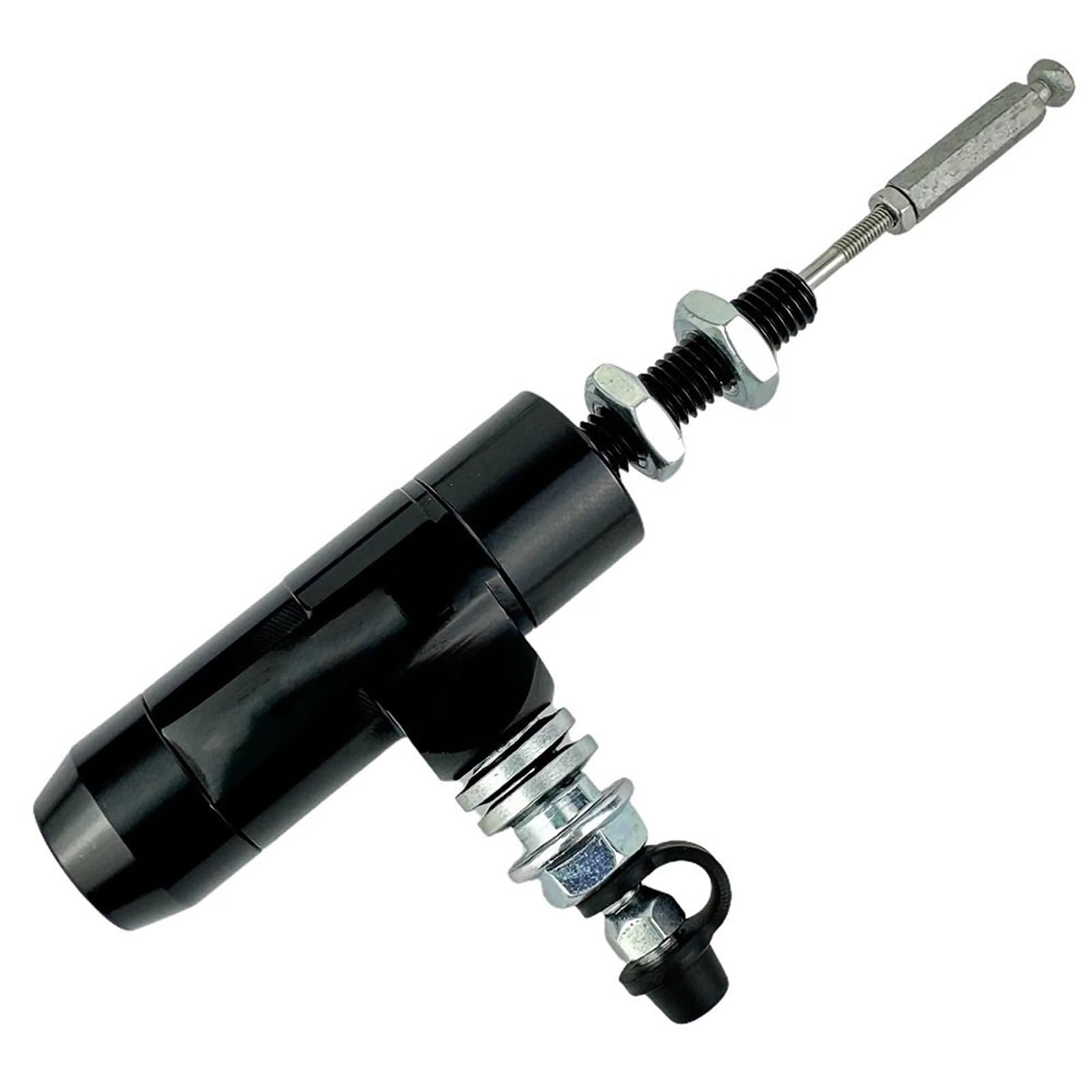 HYDBCNP Forward Brake Pump Motorcycle Rear Brake Pump Ultra Lightweight Motorcycle Hydraulic Brake Master Cylinder Straight Pump Aluminum Alloy Front Rear Lever Assembly(Black 14mm)
