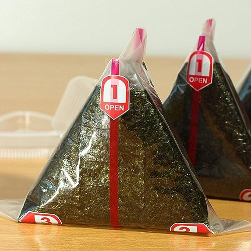 100 Pcs Triángulo Ondigiri Envoltorios de Alta Transparencia Desechables para Comida 8