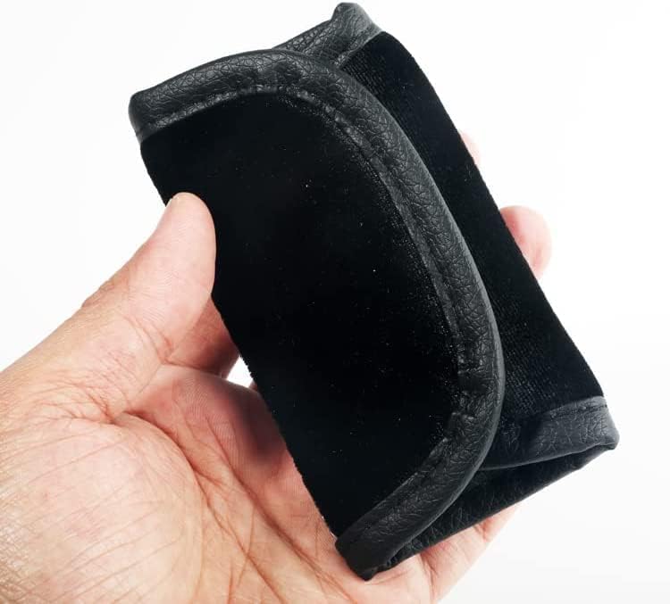 Miniatura 7 de Bling Auto - Funda de seguridad para manija de puerta, almohadillas de guantes de diamantes de cristal, funda de cuero con diamantes de imitación,