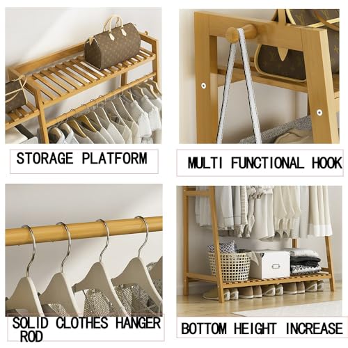 Porte-vêtements en bambou pour optimiser les petits espaces