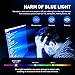 AOMASTE Blue Light Blocking Glasses Vintage Half Frame UV Clear Lens Anti Eyestrain Computer Gaming Glasses for Women Men
