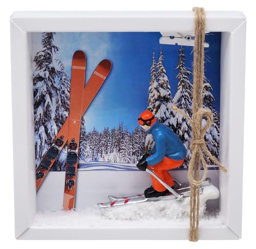 ZauberDeko Geldgeschenk Verpackung Abfahrtslauf Ski Fahren Winterurlaub Skiurlaub Berge Geschenk Skiausrüstung