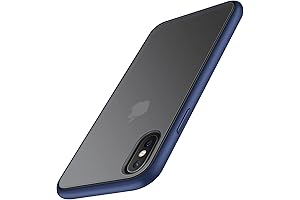 TENDLIN Translucent Matte Silicone Case for iPhone Xs Max - Blue