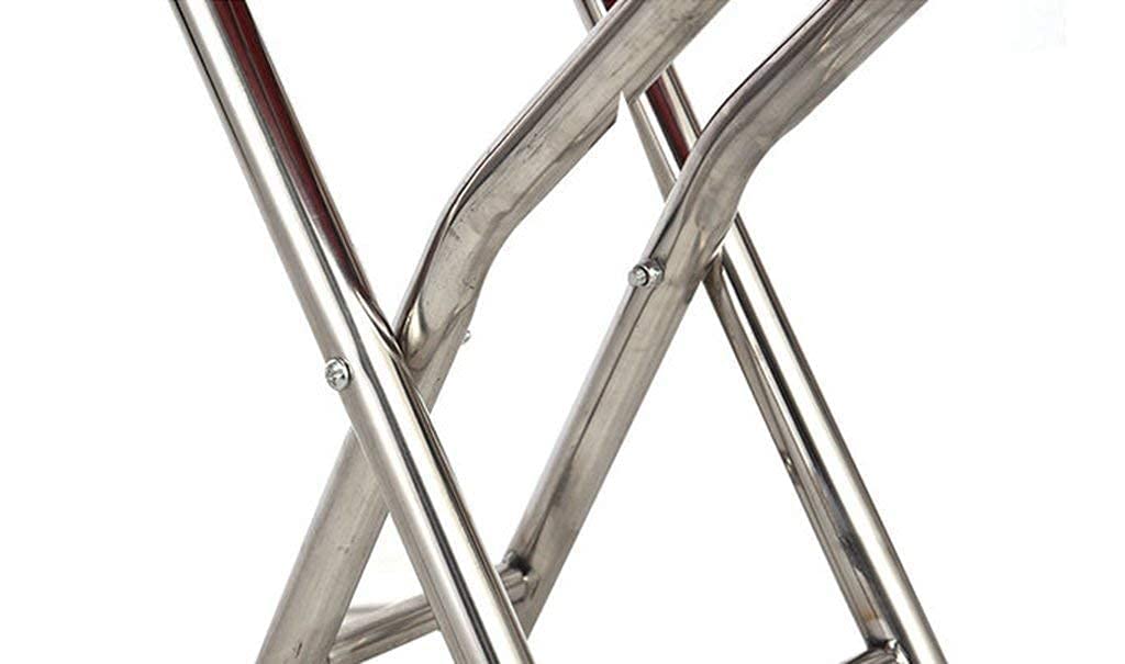 Deambulatori per anziani Stampelle Ausilio per la deambulazione per adulti Stampelle per anziani in acciaio inossidabile Sgabello per anziani Camminatore piegato a quattro gambe Prendi posto Sedia c