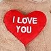 Tezituor Giant Teddy Bear 6ft Stuffed Animals - “I Love You”Red Heart Jumbo Human Size Teddy Bear for Girlfriend,Boyfriend,Wife,Lover-Birthday, Anniversary, Valentines, or Long Distance