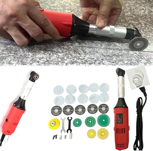 Máquina De Limpieza De Juntas De Azulejos De Mano, Máquina De Limpieza De Juntas De Azulejos Eléctrica De 90 °, Ajuste De 6 Velocidades, Enfriamiento Por Circulación De 20000 Rpm, Entrada De Aire