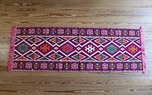 Elessar Novità, 200 cm, x 70 cm, Kelim, orientale, tappeto, tappeto, tappeto, tappeto da corsa, tappeto, tappeto da corsa, tapis, Alfombra, NEU, RS 1345