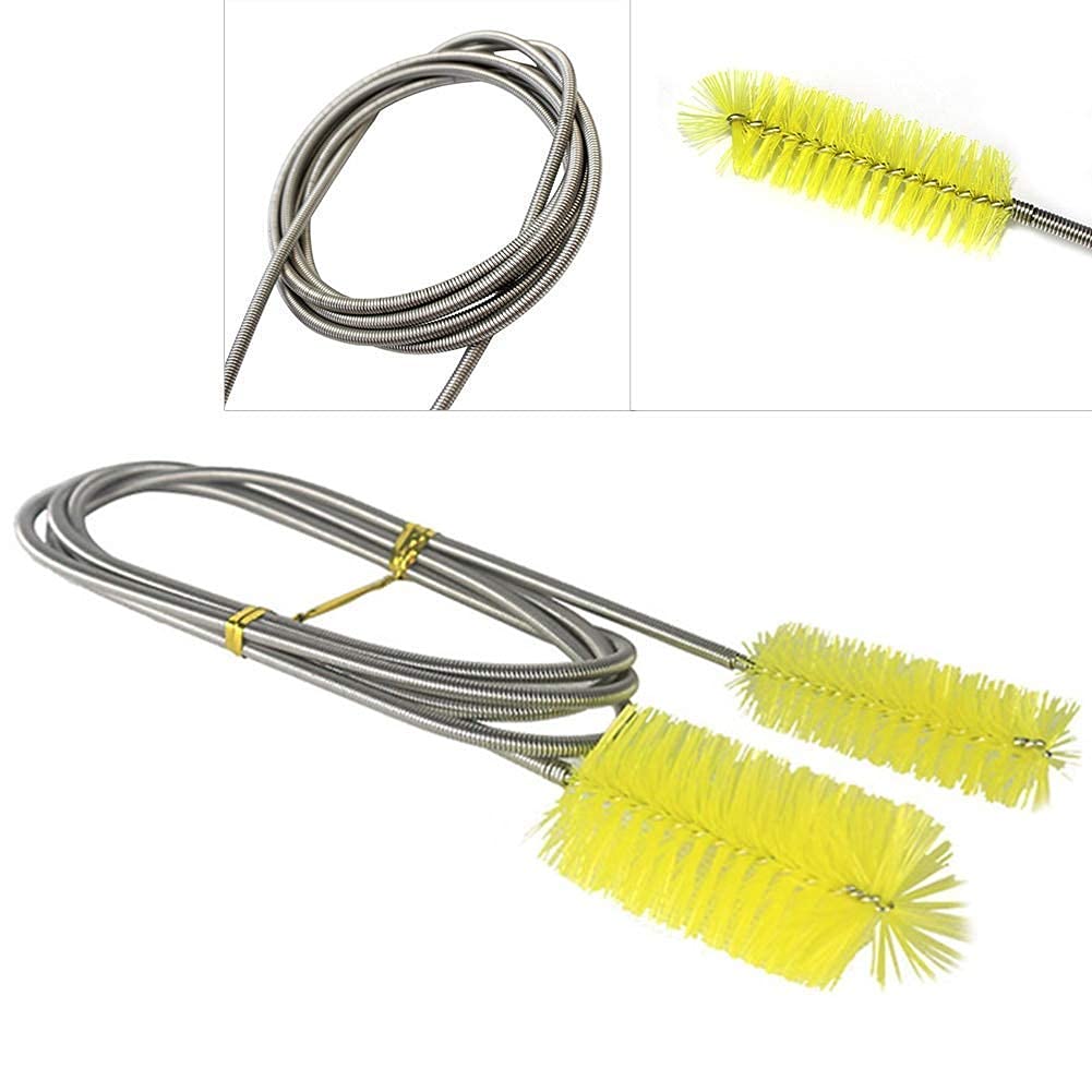 Sage Square Stainless Flexible Cleaning Brush Double Ended Canister Filter Tube Hose Pipe Clean for Fish Tank Aquarium (B086BZV797) Amazon Price History, Amazon Price Tracker