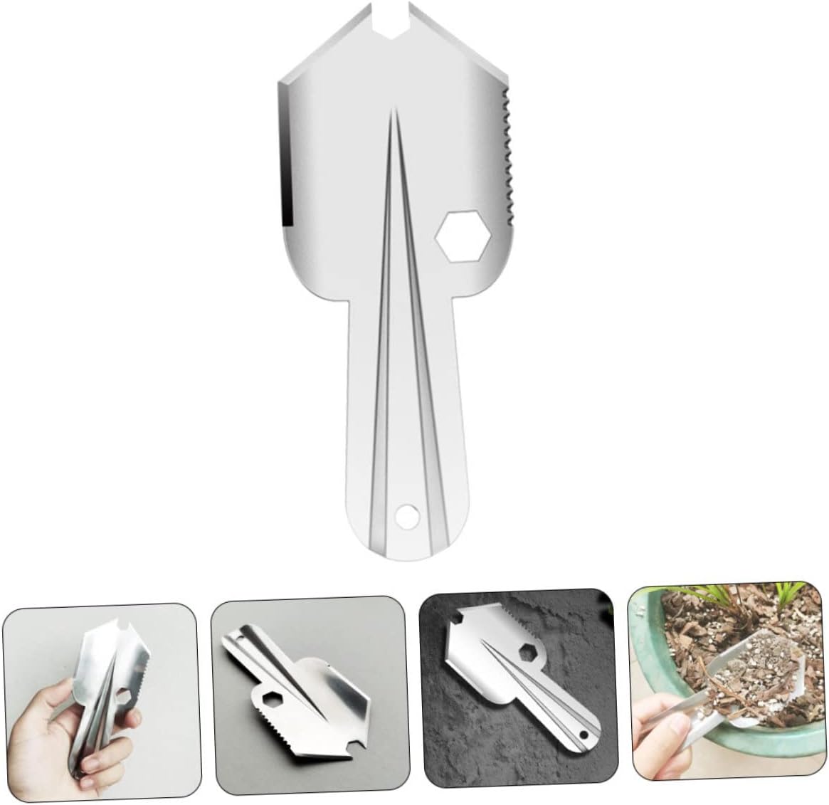 Gardening Tool Multi-Function Steel Shovel for Soil Digging Planting and Weeding and Potted Plants