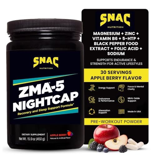ZMA-5 Nightcap Rapid Recovery - Pre Workout Supplement for Deep Sleep, 450g