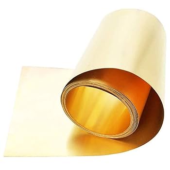Amazon.co.jp: 真ちゅう薄板ロールH62銅銅金属シールドシート箔