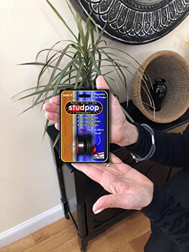 Studpop "Original" Magnetic Stud Finder.red.find Metal Fasteners Holding The Wall Board To The Studs.1"Diam Moving Magnet Gives An Audible Click And A Visual Movement When Fastener Is Found. #TOP4
