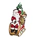 Kurt Adler 10-Light Santa Sleigh and Reindeer Light Set